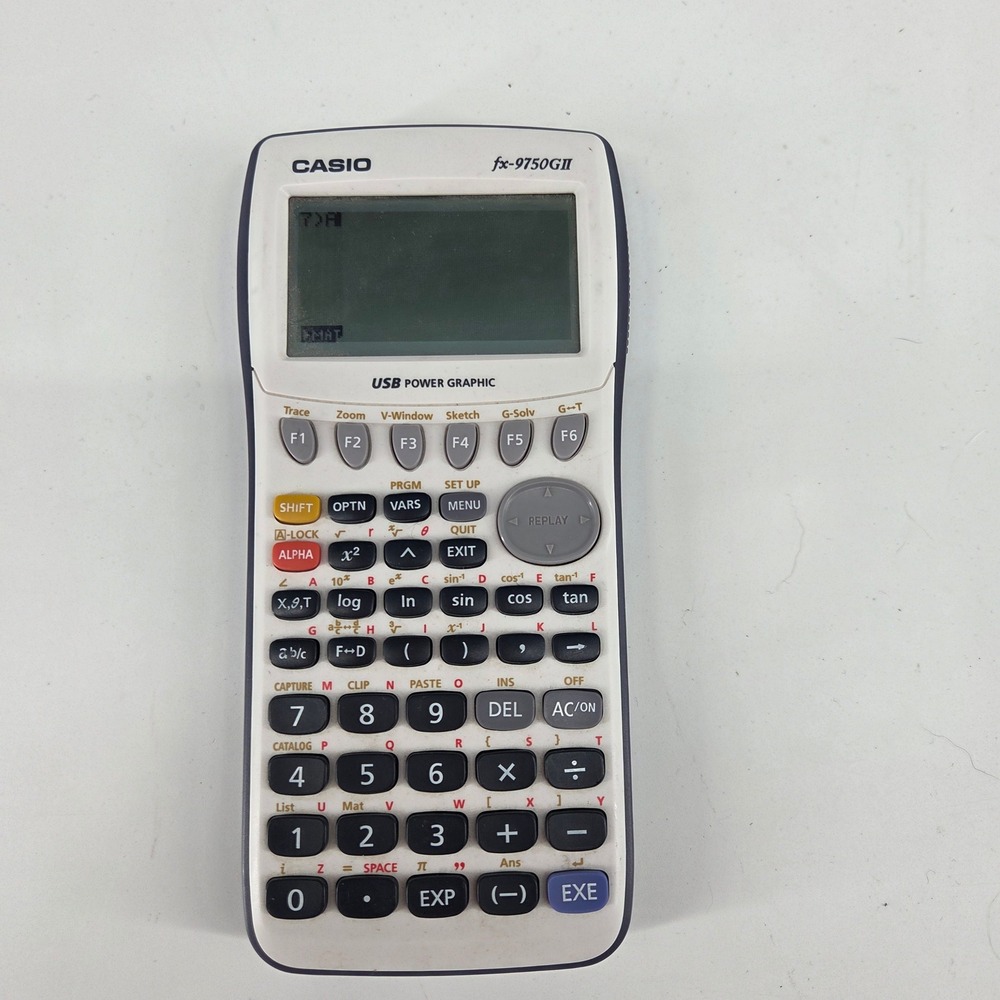 Casio fx-9750GII USB Power Graphic Graphing Calculator White STEM Math Works
